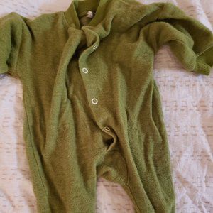 Cosilana size 62 (3-6 month) snap wool footie